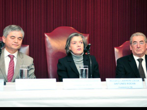 Ministra Cármen Lúcia durante encontro realizado na cidade de Curitiba
Foto:TRE-PR 