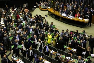 Plenário da Câmara na votaçao da reforma da Previdência - Fabio Rodrigues Pozzebom/Agência Brasil