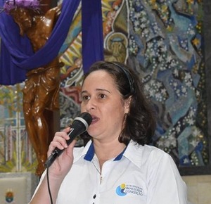 Celina Martins,  professora  que realizou a intermediação no evento 'Um raio de sol na escolha profissional'. 