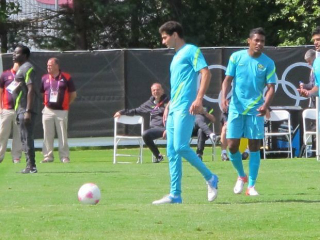 Paulo Henrique Ganso no treino da Seleção nesta sexta (Foto: Márcio Iannacca/GLOBOESPORTE.COM)