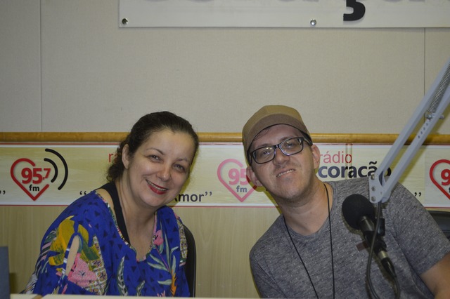 Ozair Sanabria e Padre Clayton. Foto: Rádio Coração FM