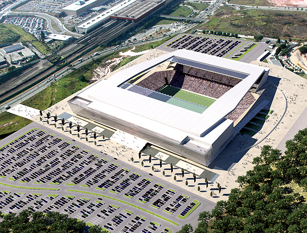 O estádio será ao lado da estação Corinthians-Itaquera do metrô (Coutinho, Diegues e Cordeiro/DDG)