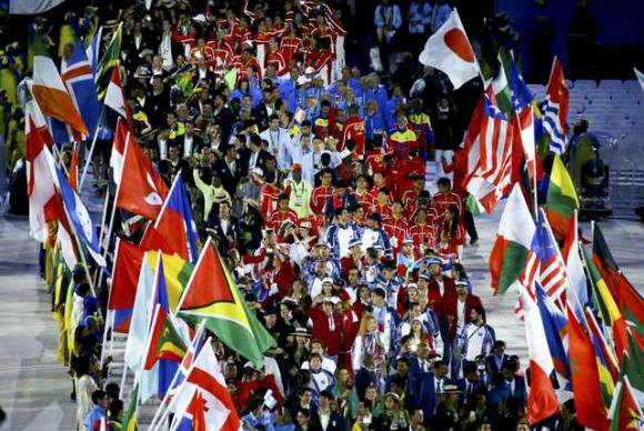 Delegações dos países que participaram da Rio 2016 desfilam no MaracanãReuters/Vasily Fedosenko/Direitos Reservados