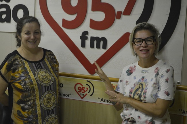 Ozair Sanabria e Tati Godoy. Foto: Rádio Coração FM.