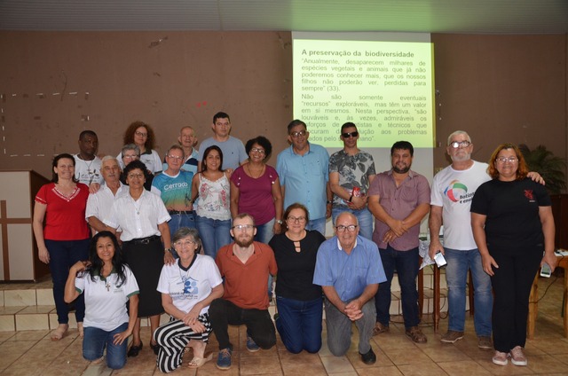 Participantes da Assembleia das Pastorais  Sociais da Diocese de Dourados 2019, realizada na paróquia Sta. Teresinha.