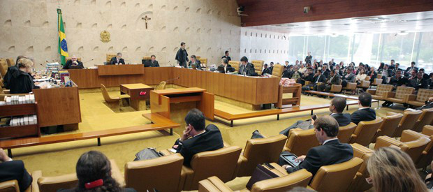 Plenário do Supremo Tribunal Federal durante julgamento do mensalão (Foto: Carlos Humberto/SCO/STF )