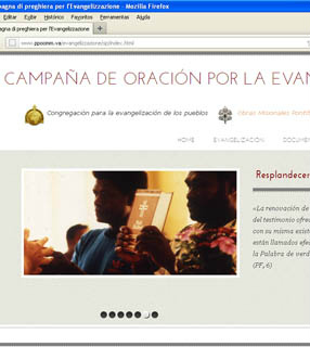 Site oficial - Portal da Campanha de oração pela evangelização do mundo, iniciativa da Congregação para a Evangelização dos Povos e Pontifícias Obras Missionárias