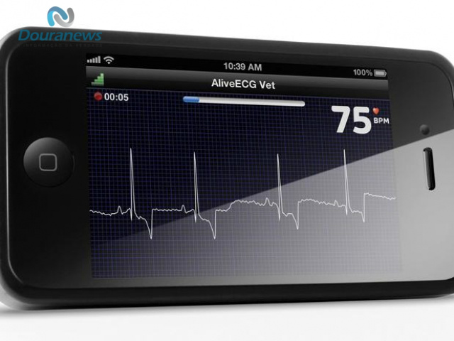 O AliveCor funciona como um eletrocardiograma portátil Foto: Getty Images