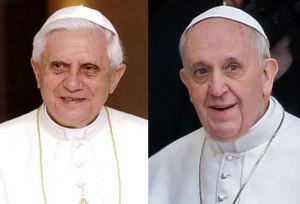 Bispo emérito de Roma Bento XVI e Papa Francisco