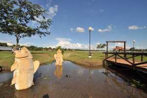 Parque Antenor Martins está sendo preparado para receber a Festa do Peixe e o Festival Dourados a partir de quarta-feira
Fotos: A. Frota